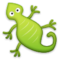 Lizard emoji on Samsung